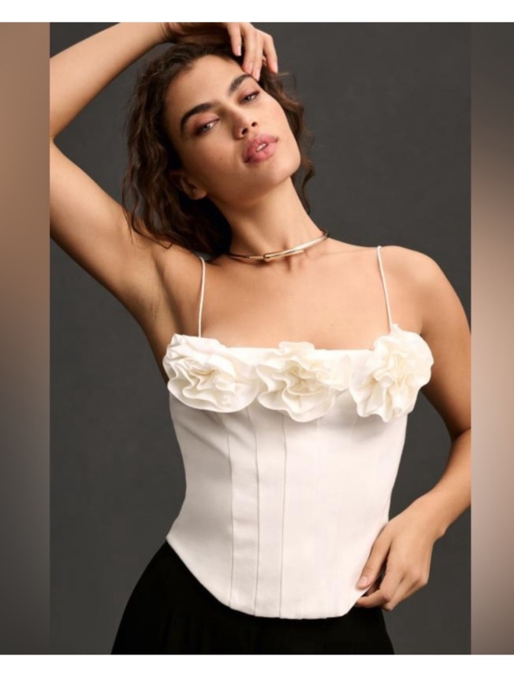 Anthropologie Sunday in Brooklyn Rose Corset Top